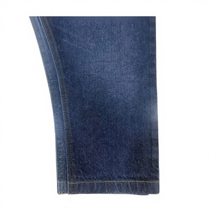 Tela Brocada Azul Índigo Clásica Resistente a la Abrasión, Material Elástico 100% Acrílico Liso No Tejido para Prendas de Vestir, Blazers y Trajes - Product Image 1