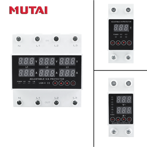 <span class=keywords><strong>MUTAI</strong></span> 63 Amperios 110V 220V 230V Dispositivo Digital Ajustable de Protección de Voltaje y Corriente Trifásico (Sobre y Bajo Voltaje) para Riel DIN - Product Image 6