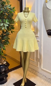 Nuovi Arrivi 2026: Abito Estivo da Donna in Maglia, Mini Abito a Trapezio a Maniche Corte, Elegante e Casual - Product Image 3