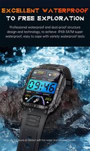 Kt79 Smartwatch 1.96 Inch Hd Ips Touchscreen 30M Diep 7-15 Dagen Flash <span class=keywords><strong>Uv</strong></span> Licht 79 Alarm Kompas Sporthorloge Voor Android Rubber - Product Image 6