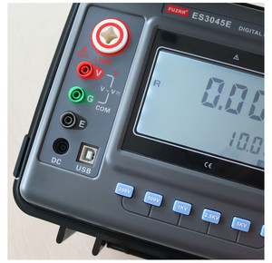 เครื่องวัดความต้านทานฉนวนแบบดิจิตอล LCD รุ่นอัปเกรด 10kV ได้รับการรับรองมาตรฐาน ISO CE ความแม่นยำ 0.01 เมกะโอห์มมิเตอร์ - Product Image 4