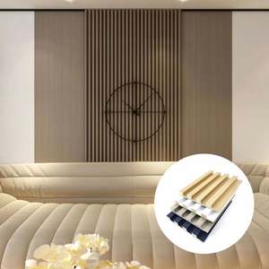 Paneles de Revestimiento de Pared de Madera Contrachapada Entrelazada de Diseño de Villa Tradicional con Acabado de Laca Personalizado para Uso en Interiores - Product Image 1