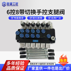 Vanne hydraulique multi-ports 6 commandes 8 voies Shengyuan à commande manuelle pour plateforme de travail en hauteur - Product Image 5