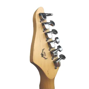 Guitarra eléctrica de madera de arce, instrumento musical de calidad garantizada, Color blanco, venta al por mayor