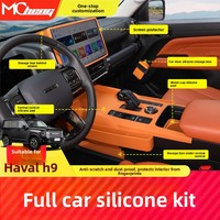 Pour Haval H9 2024 et modèles antérieurs, housse de protection en silicone pour le levier de vitesses de la console centrale, accessoire intérieur compatible avec les voitures OLIVER