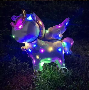 ลูกโป่งไมลาร์รูปสัตว์การ์ตูน จระเข้ เป็ด ช้าง ลิง ยีราฟ ไดโนเสาร์ พร้อมไฟ <span class=keywords><strong>LED</strong></span> สำหรับตกแต่งงานวันเกิด - Product Image 5