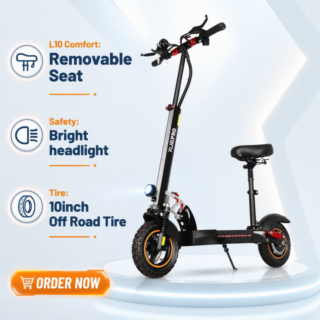 Folding Kick Scooter L10 European Warehouse in Stock 48V Removeable Seat Powerful Scooter Electric for Adult
