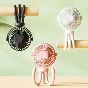 Imycoo Bestseller Oplaadbare Flexibele Tripod Octopus Mini Fan Met Kinderwagen Zomer Draagbare Outdoor Kinderwagen Clip Fan