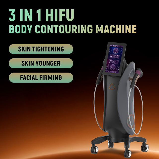 3 in 1 Hifu Body Contouring Machine Shrinking Pores Facial Firming Remove Scars Acne Eyes Lifting 22D Hifu Machine