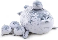 Coussins réconfortants en peluche personnalisables, rembourrés de coton PP, motifs raton laveur, pingouin, tortue, phoque, oie blanche, unisexe, pour fêtes