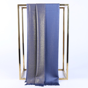 Mùa Thu Và Mùa Đông Hai Mặt Vàng Và Lụa Tua Ấm Phụ Nữ Của Khăn Choàng Hồi Giáo Khăn Hijab Bông - Product Image 5