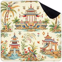 Tapis de Mahjong Américain Floral Moderne Esthétique - Surface Silencieuse Anti-Bruit JTY |   Jeu de poker imperméable et antidérapant pour casino