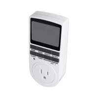 Enchufe Inteligente Kampa USA con Pantalla LCD, Temporizador Digital Programable, Medidor de Energía, 15A 230V, Ahorro de Energía, Control del Hogar