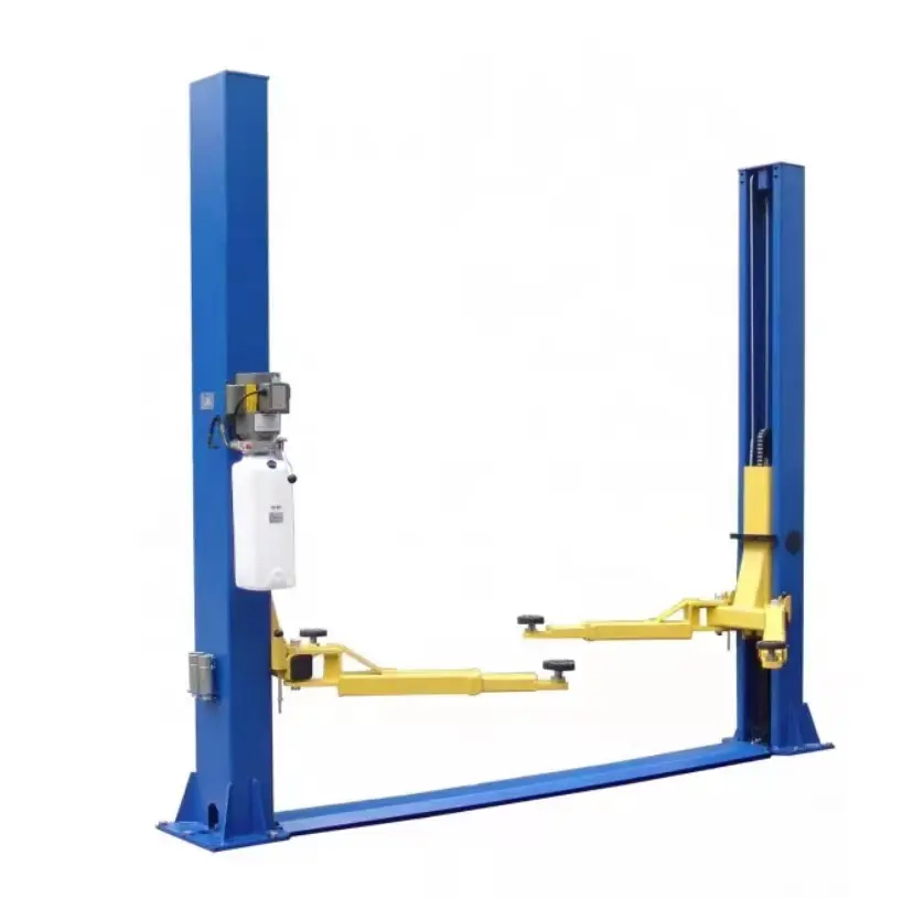 4500KG Hydraulic two post car lift with floor plate Two post car hoist 4.5 Tons Car lift