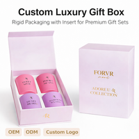 Boîte cadeau de luxe personnalisée pour parfums, avec gaufrage, logo personnalisé, fermeture magnétique, style tiroir rigide, pour ensembles de bougies et de parfums, recyclable