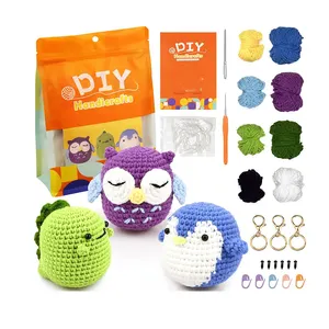 Hot Sales Crochet Kits for Beginners All-in-One Stuffed Animal Knitting Sets Crochet Kits for Kids and Adults