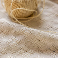 Voilage en lin et polyester texturé beige, style naturel, personnalisé, pour salon et chambre à coucher – Direct Usine