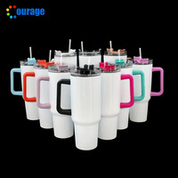 Gobelet de voyage vierge à sublimation de grande capacité 40oz avec poignée