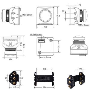 กล้อง FPV Foxeer Toothless 2 Mini Sony 1/2" Sensor 1200TVL 6K UHD ปี 2024 ปรับมุมได้ Starlight Super HDR สำหรับ RC - Product Image 5