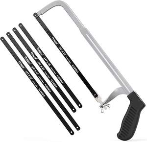 Huepar HGJ121 scie à main 10 pouces/12 pouces scie à métaux cadre en bois robuste réglable <span class=keywords><strong>PVC</strong></span> viande congelée <span class=keywords><strong>menuiserie</strong></span> - Product Image 1