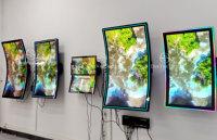 Écran tactile capacitif multi-touch incurvé/plat personnalisé de 19, 21,5, 23,8, 27, 32, 43, 55 pouces avec éclairage de bord pour machine de jeu vidéo