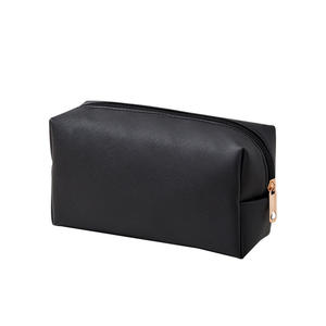 여성용 맞춤형 방수 PU 메이크업 가방, 지퍼 클로저가 있는 접이식 여행용 화장품 파우치 - Product Image 5