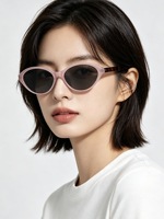 Petites lunettes de soleil ovales Y2K de créateur, verres en nylon, anti-lumière bleue, marques de luxe, lunettes de soleil en acétate pour femmes