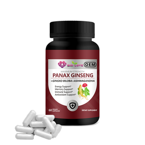 Cápsula de Extrato de <span class=keywords><strong>Ginseng</strong></span> para Saúde, Venda Direta da Fábrica na <span class=keywords><strong>China</strong></span>, Melhora a Qualidade do Sono e a Memória, Cápsula Dura - Product Image 1