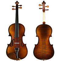 Offre Spéciale débutant violon épicéa flamme érable violon fait main violon 44 vente en gros