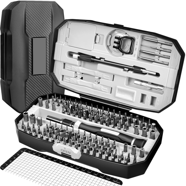 OKYN-Y0049 Professional 152 in 1 Electronics Repair Kit ESD Safe Screwdriver Set and Adjustable Temperature Soldering Iron