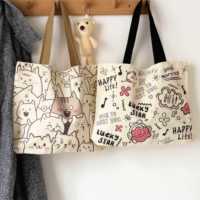Sacs de plage personnalisés imprimés avec logo, sacs de shopping en toile de coton recyclables à prix abordable, sacs fourre-tout imprimés avec logo personnalisé