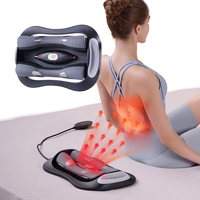 Masajeador Eléctrico de Cintura Ajustable Compatible con OEM, con 3 Niveles de Vibración, Pulso Eléctrico y Calor para Soporte Lumbar y Alivio del Dolor