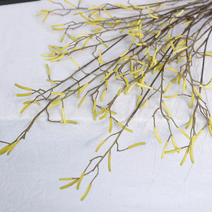 Branches de mûrier artificielles Ruilisi, en plastique jaune et mousse, pour la décoration de la maison, accessoires de photographie de mariage - Product Image 1