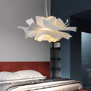 Illuminazione creativa postmoderna Nordic sala da pranzo soggiorno design semplice lampade nella camera da letto della ragazza <span class=keywords><strong>lampadario</strong></span> di fiori - Product Image 6