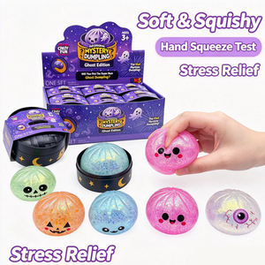 Jouet mystère fantôme Halloween en forme de boulette, livraison US en 3-7 jours, en TPE/Silicone, scintillant, anti-stress sensoriel relaxant - Product Image 1