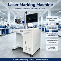 Marqueur laser à fibre convivial avec opération en un clic pour les débutants en petites entreprises Utilisation de la gravure sur métal et plastique