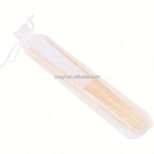 พัดมือพับได้ทำจากผ้าไหมเทียมสีขาว ลายไม้ไผ่ ของชำร่วยงานแต่งงาน ของขวัญงานเลี้ยงฉลองเด็กแรกเกิด พร้อมถุงของขวัญ - Product Image 2