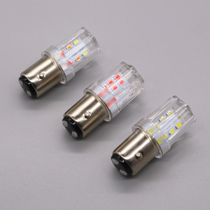 Luces de freno LED para coches y motocicletas, estroboscópicas, 1157, 2835, 32 SMD RGB, luces traseras de colores con intermitencia secuencial. - Product Image 2