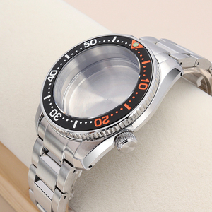 Klassisches Praktisches 42mm Saphirglas Edelstahl-Uhrengehäuse 10ATM 3-Glieder-Armband-Set für <span class=keywords><strong>NH35</strong></span> NH36/34/38 Uhrwerk-Teile - Product Image 2