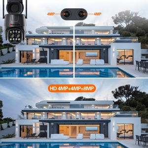 Nuevo Sistema de Energía Solar <span class=keywords><strong>Camhipro</strong></span>, Kits de Cámaras Solares Inteligentes con Wifi, Sistema de Energía Solar de 8MP para Uso Doméstico - Product Image 5