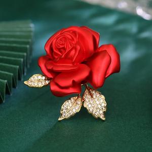 Broches de luxe personnalisées en alliage plaqué or rose noble pour femmes, pour mariage, fiançailles, fête, anniversaire, cadeau - Product Image 1