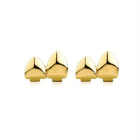 Meilleures ventes : Ensemble de 3 grillz hip-hop pour dents, doublement polis, unisexe, bijoux de scène pour Halloween, vente en gros