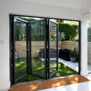 Standard Extérieur En Aluminium Commercial Balcon Villa Patio Moderne <span class=keywords><strong>Accordéon</strong></span> Conception Bifold En Aluminium Pliage <span class=keywords><strong>Porte</strong></span> En Verre - Product Image 5