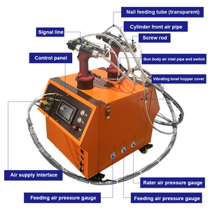 Outil d'insertion automatique de rivets aveugles pneumatiques de haute précision et haute vitesse pour boîtiers électroniques et préparation d'appareils électroménagers - Product Image 2