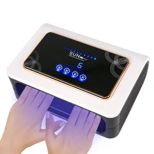 Dianju ที่กําหนดเองมืออาชีพหน้าจอสัมผัส LCD สองมือขายส่ง Sunuv UV LED โคมไฟเครื่องเป่าเล็บ