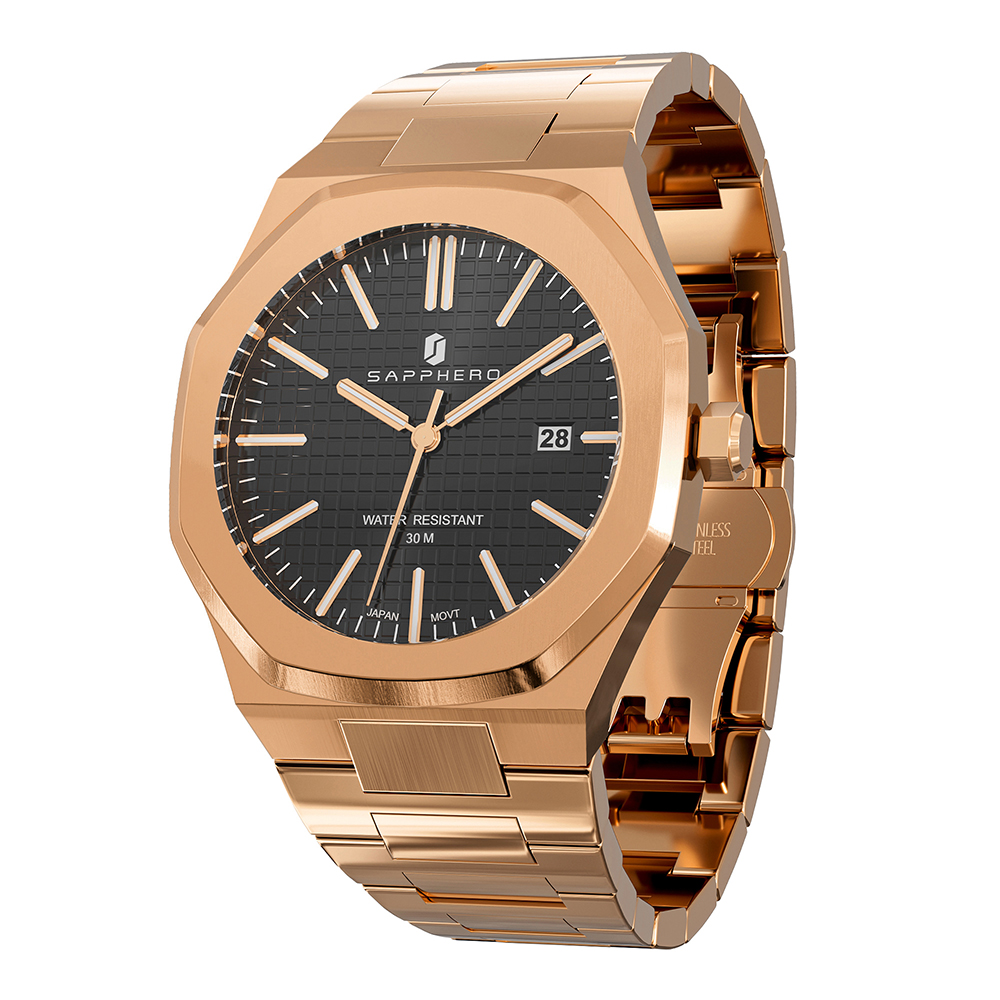 rose gold black