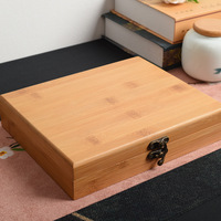 Boîtes de rangement en bambou en gros avec couvercles, décorations de bureau, boîtes cadeaux décoratives fonctionnelles de style européen, grandes dimensions
