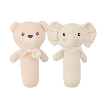 Jouets à hochet écologiques en peluche pour bébés, lapins et koalas doux, hochets portables en peluche pour nourrissons et nouveau-nés, certifiés OEKO-TEX