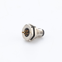 Filetage M10 * 0.75 M8 montage sur panneau circulaire avec fil blindé a B D Code 3p 4p 5p 6p 8p mâle femelle IP67 IP68 connecteur étanche