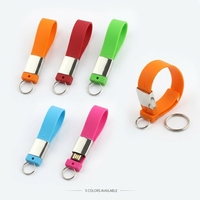 Clé USB rotative en métal 8 Go avec bracelet en silicone – Cadeau promotionnel pour événements